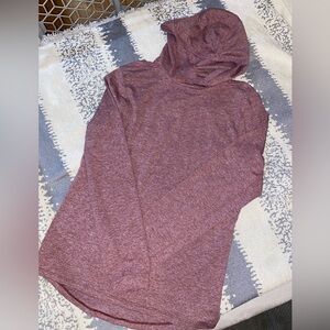Men’s‎ Lululemon Athletica Lightweight Heathered Burgundy Long Sleeve with Hood